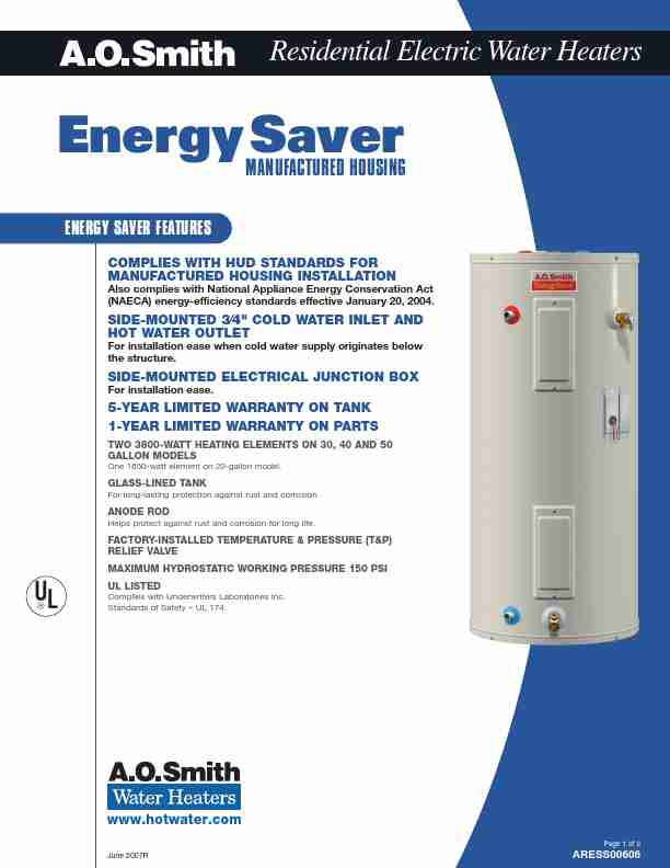 A O  Smith Water Heater ARESS00606-page_pdf
